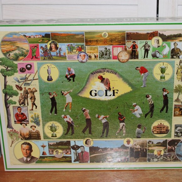 The Mandolin Puzzle of Golf 1500 Piece Jigsaw Puzzle History of Golf - Picture 1 of 3